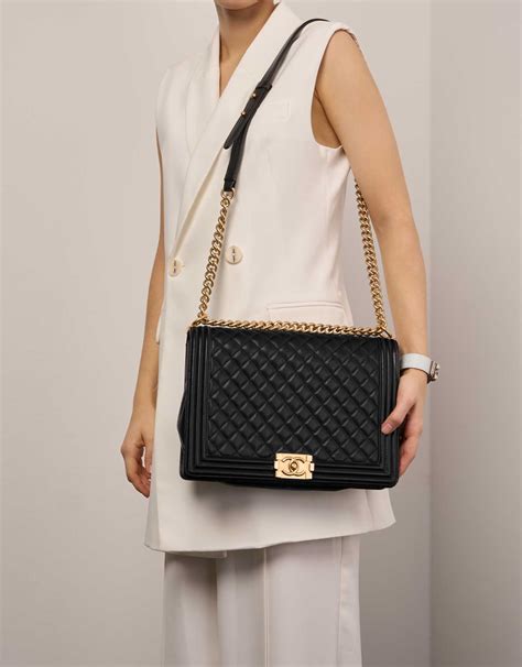 mini black chanel boy bag|Chanel boy small quilted bag.